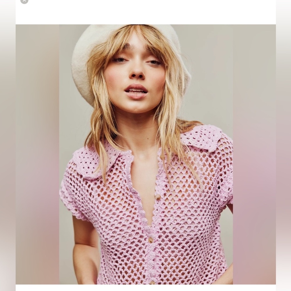 Free people lily crochet top